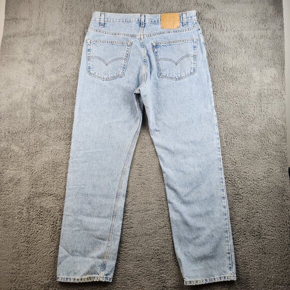 VTG Levi’s 505 Jeans Men's 38x32 Blue Denim Y2K Regular Fit Straight Leg Cowboy - Picture 2 of 12
